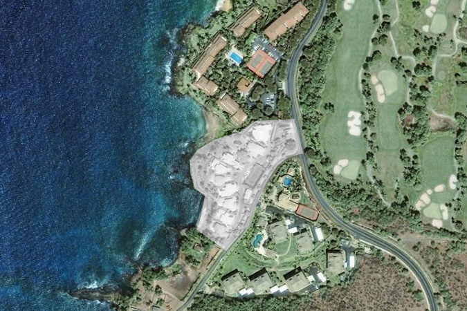 Aerial image showing Makena Place