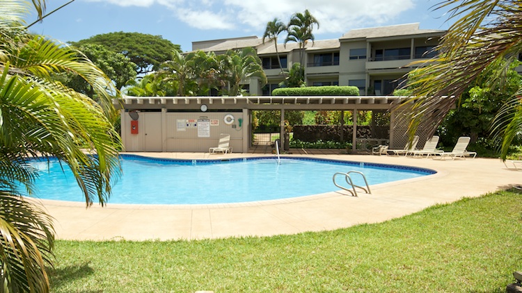 One of 2 pools on the property for residents and guests