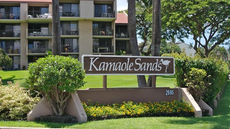 Kamaole Sands entrance sign