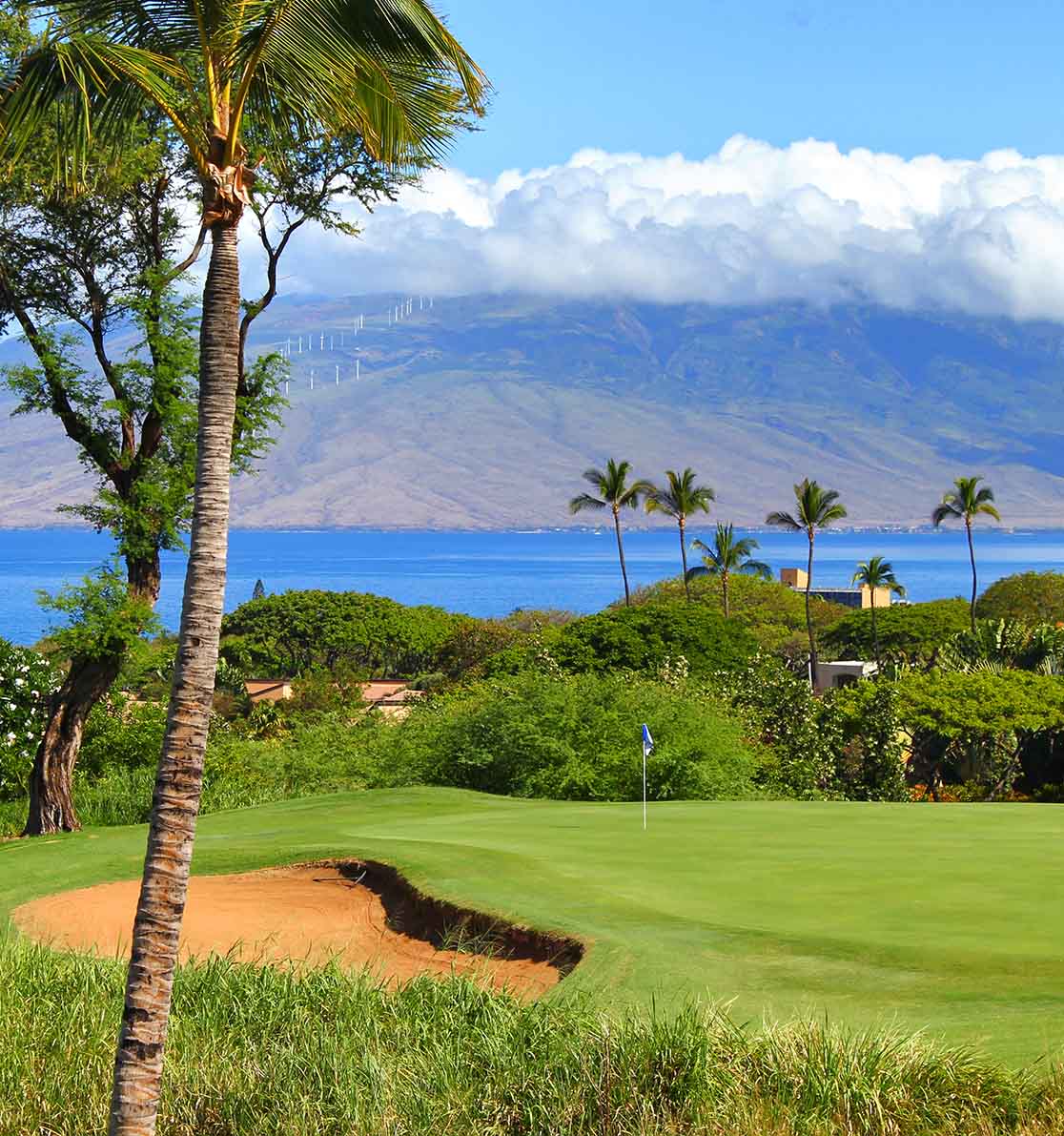 condos front golf courses in wailea