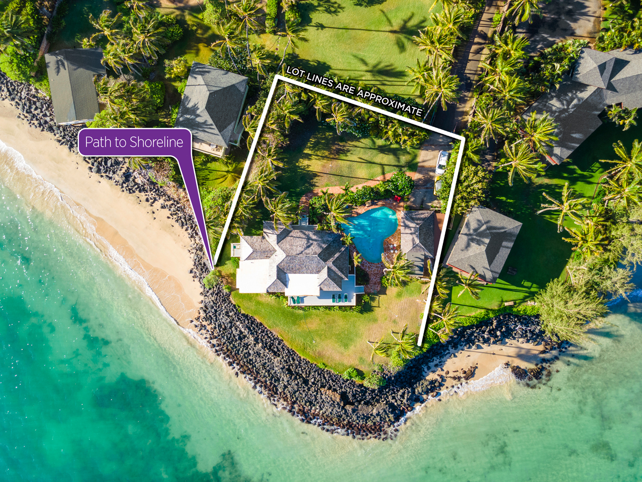 Prime oceanfront location: